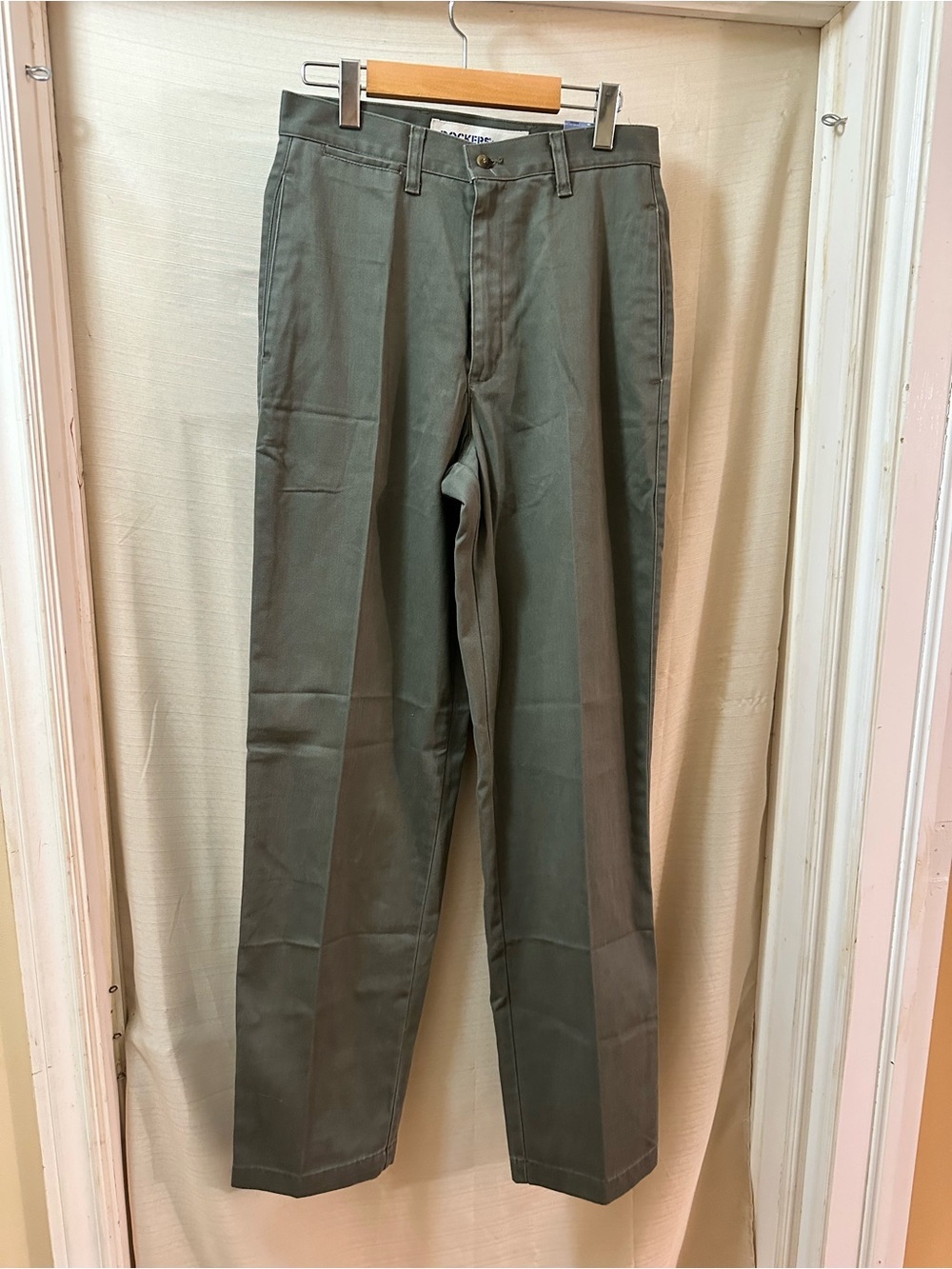 Dockers Relaxed Fit Khaki Pants Olive Green 30x34 Men’s NWT preppy vintage y2k